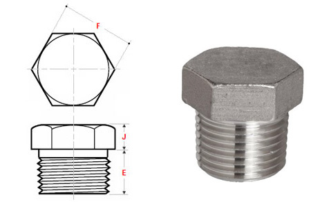 ASME B16.11 Threaded Hex Head Plug 